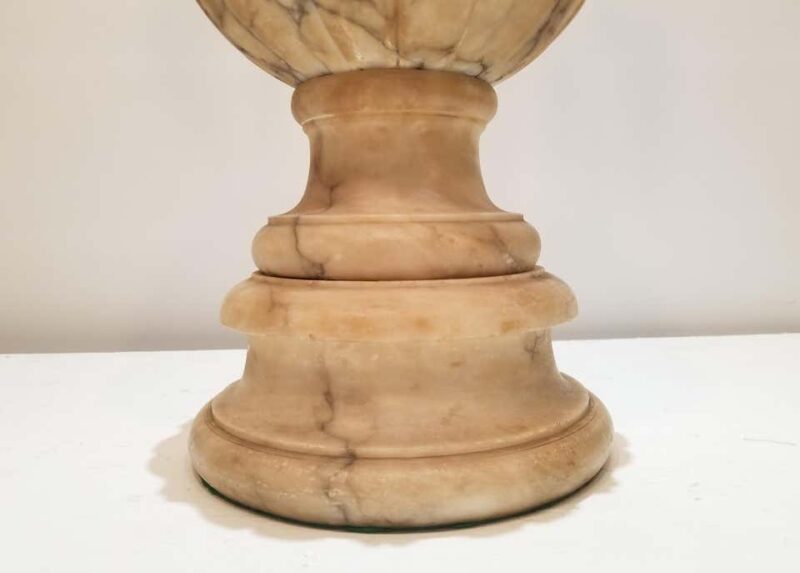 19th Century Carved Marble Urn, Mounted as a Lamp - Image 5