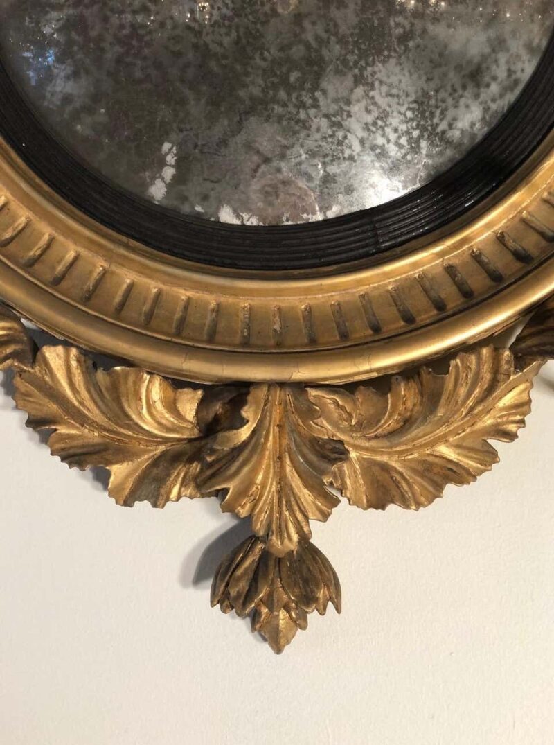 19th Century Period Regency Girandole Mirror Labeled John Hay & Son - Image 5
