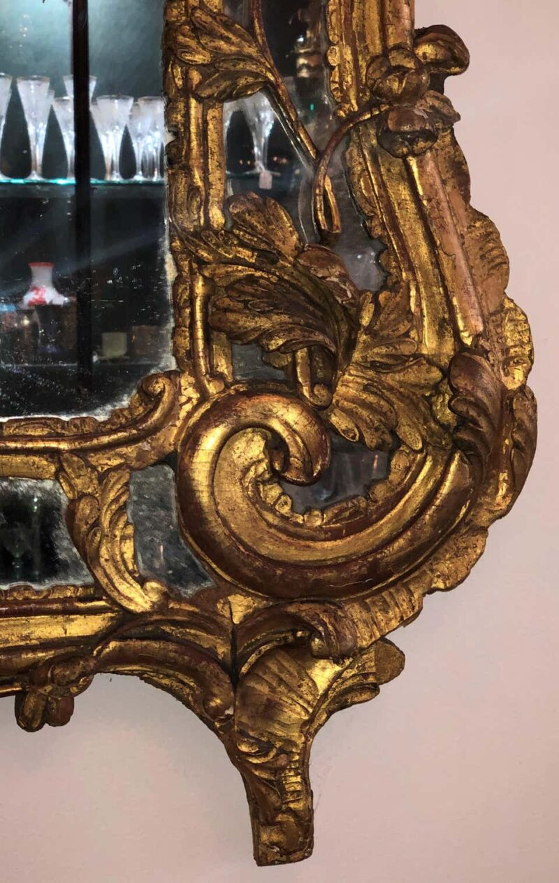 18th Century French Régence Giltwood Mirror - Image 6
