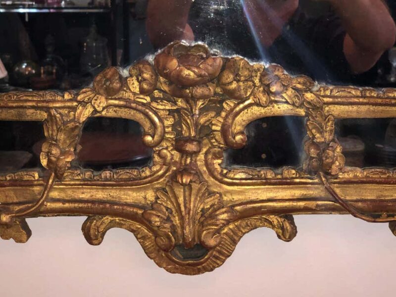 18th Century French Régence Giltwood Mirror - Image 7