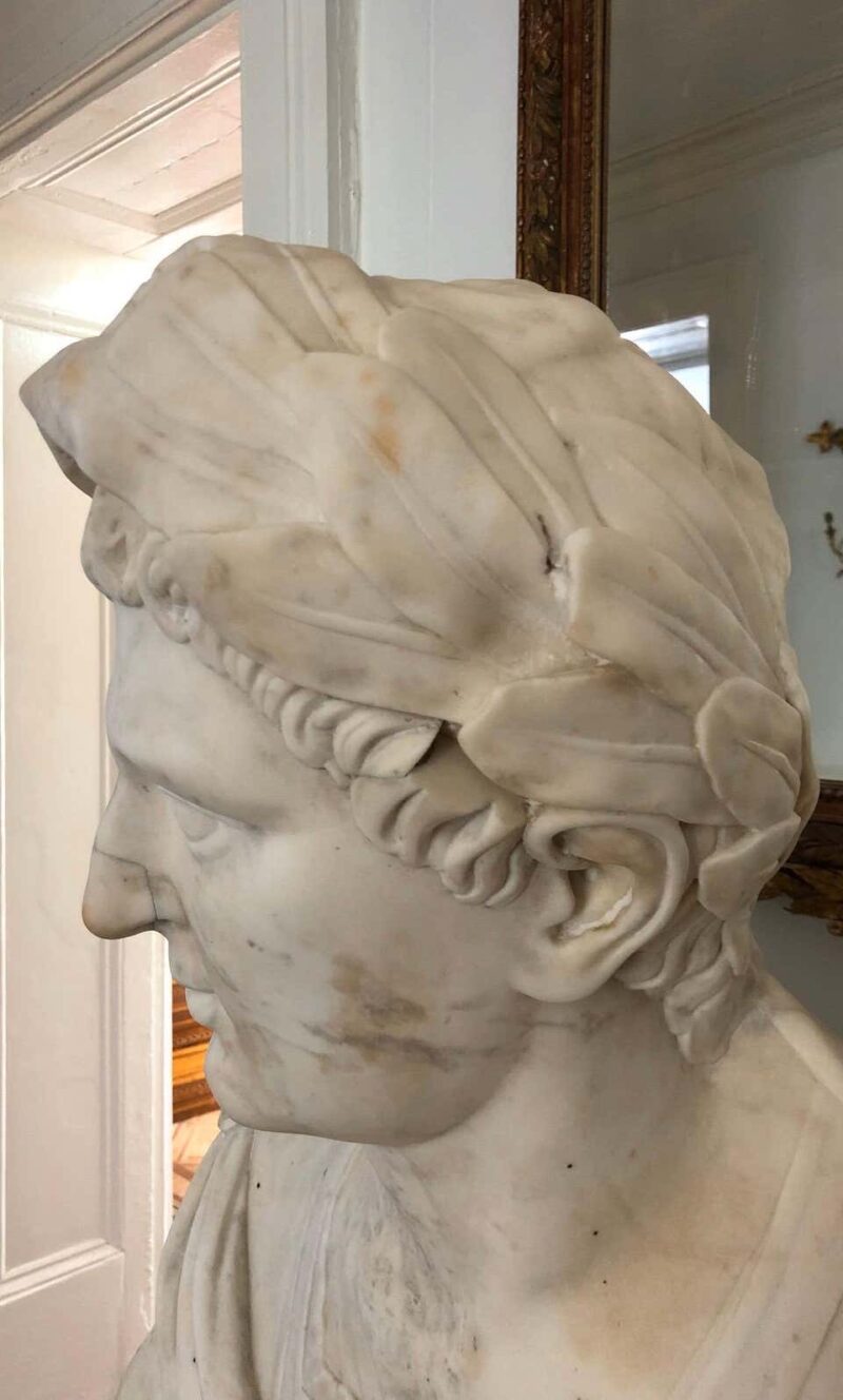 Roman Marble Bust of a Caesar, 18th Century - Image 6