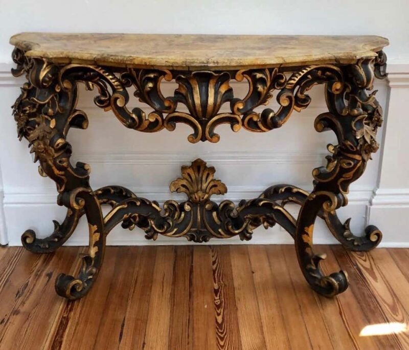 17th Century Venetian Console Table and Mirror - Image 5