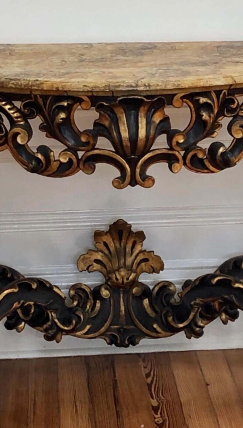 17th Century Venetian Console Table and Mirror - Image 6