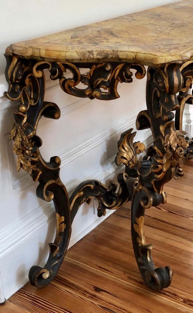 17th Century Venetian Console Table and Mirror - Image 7