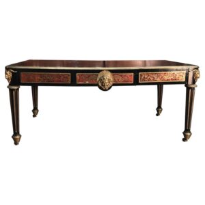 French Boulle Bureau Plat / Library Table, Late 18th Century