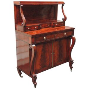 Early 19th C English Regency Mahogany Credenza